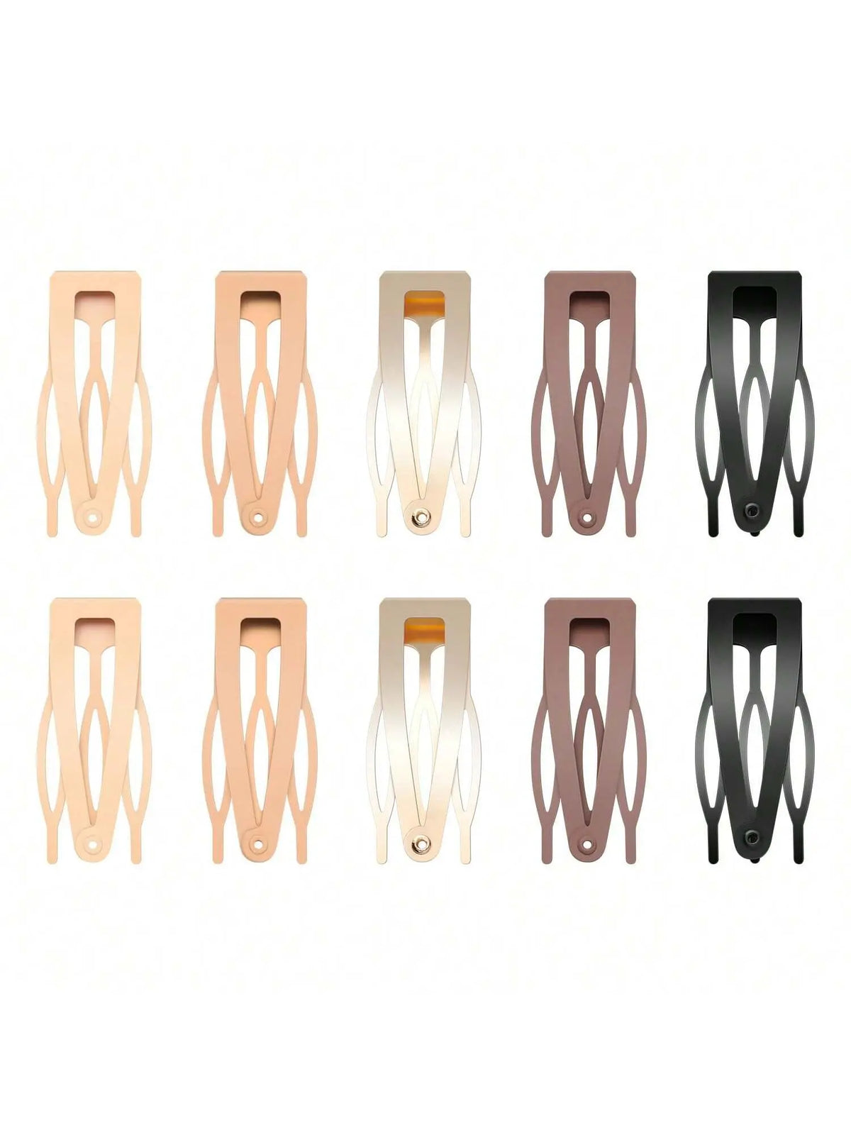 10pcs Bangs Comb Clip, Cute Hair Comb, Super Cute Clips, Metal Snap Button Hair Clip, Unique Snap Hair Clips, 3 Prong Hair Clips, Water Drop Metal Hairpins, Flat Hair Clips, Decorative Hair Clips, Hair Barrettes