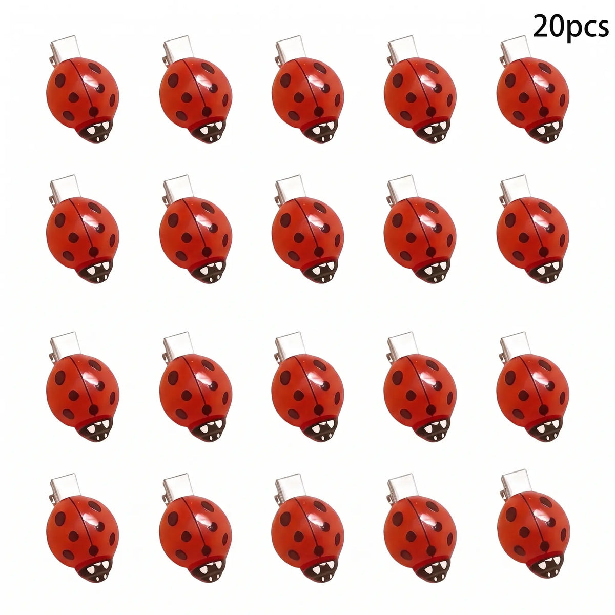 10/20 Pcs Cute Ladybug Hair Clips Funky Insect Bug Hair Clips for Teen Girls Women Whimsical Accessories for Back to School Halloween Themed Party Birthday Daily Wear sohochic