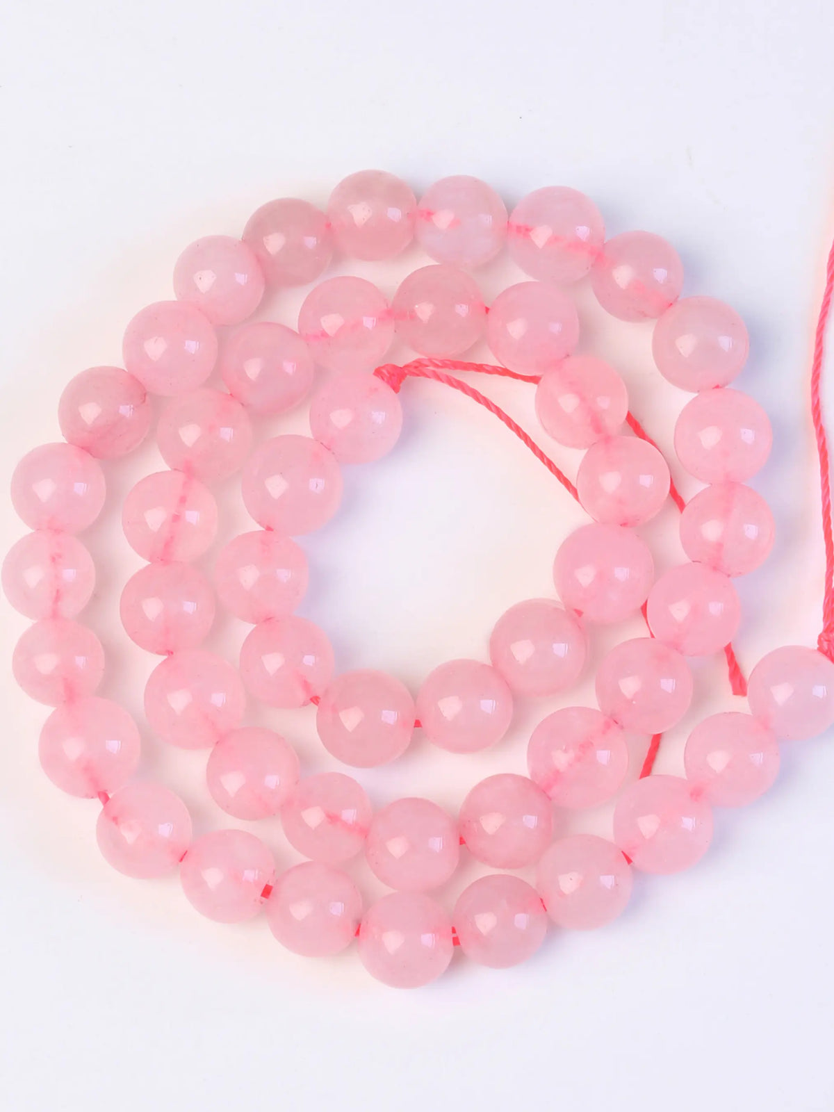 Natural Rose Quartz Round Beads for Jewelry Making, Crystal Beads 4mm to 10mm for DIY Necklaces Bracelets Earrings forjewelry making, Jewelry Making Supplies, Diy Beading Supplies