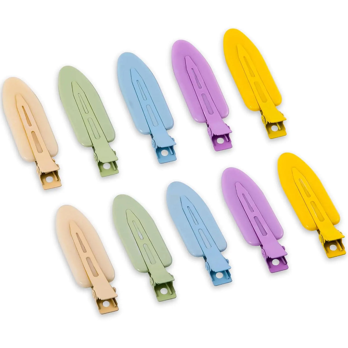 5 Pcs Creaseless No Crease No Bend Flat Hair Clips For Styling Non Slip Makeup Clips For Women Salon Hairstyle,No Crease Hair Clips, Pin Curl Hair Clips for Makeup Hair Styling