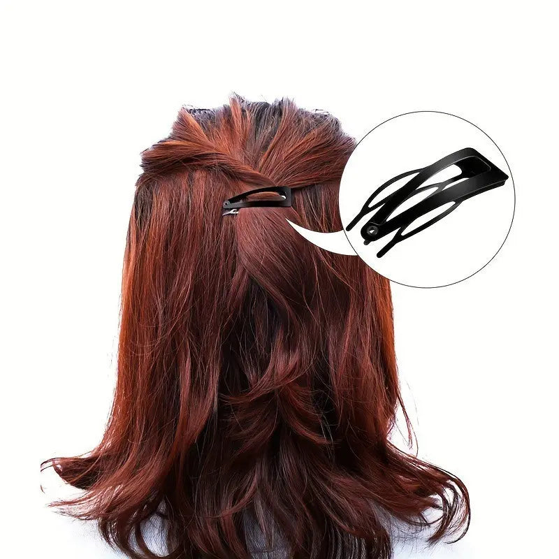 8pcs Bangs Comb Clip, Cute Hair Comb, Metal Snap Button Hair Clip,Unique Snap Hair Clips 3 Prong Hair Clips Water Drop Metal Hairpins Monochrome Hair Barrettes Hair Accessories, Hair Claw, Fashion Hairpins, Decorative Hair Pins, Flat Hair Clip