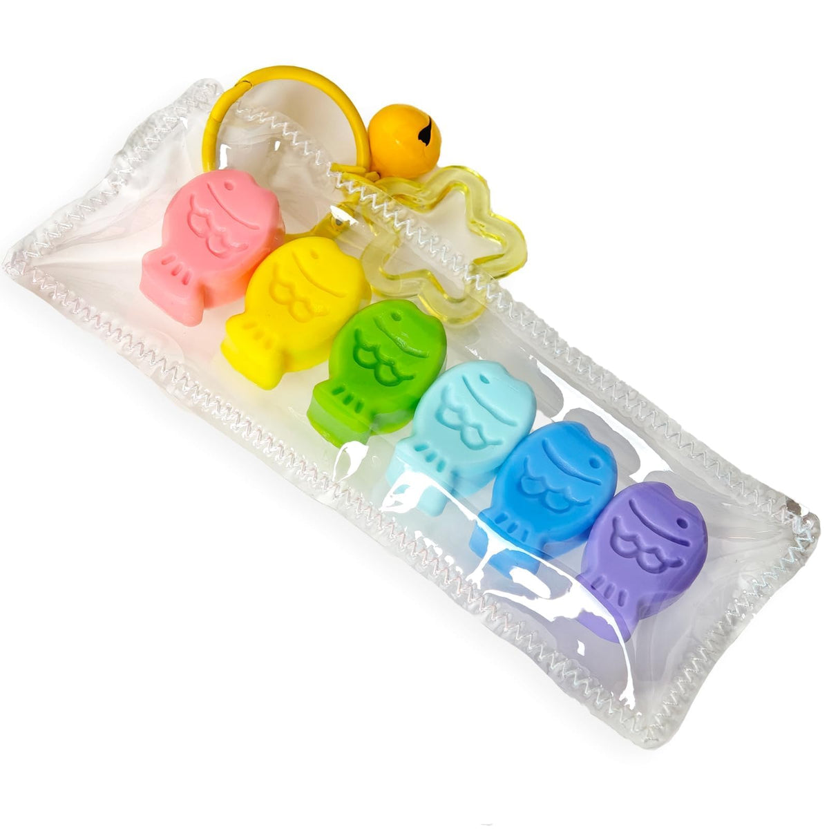 Handmade Rainbow Cat Paw Taba Squishy - Mini Bag Charm Fidget Toy (Cat Paw)