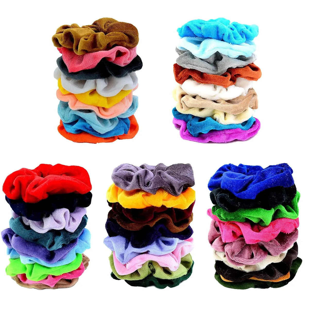 45 Pcs Hair Scrunchies Velvet Elastics Hair Bands Scrunchy Hair Ties Ropes Scrunchie for Women Girls Hair Accessories - Great Gift for Holiday Seasons