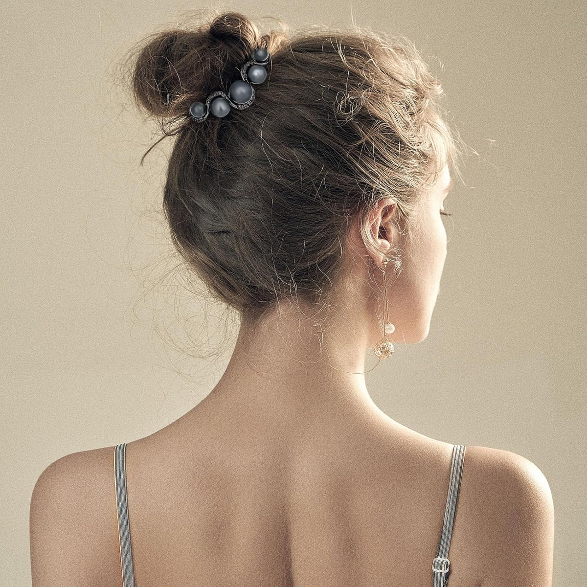 Decorative Side Hair Combs for Women, Pearl French Twist Hair Pins