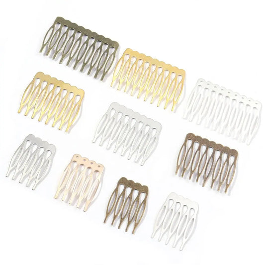 10pcs/lot Rhodium/Bronze Gold Color Bridal Hairpins Hair Combs Accesorio Pelo Alambre for Wedding Hair Pins Charm Accessories
