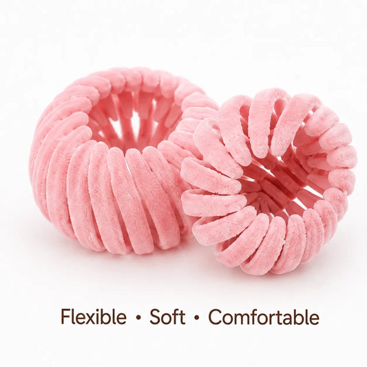 7Pcs Velvet Hair Bun Maker Clip Set Pack - Stretchy Scrunchies Ponytail Holders, Bird Nest Magic Accessories for Women, Easy Updo Tools for All Hair Types, Wedding Headpieces Gift, Hair Clips,sohochic