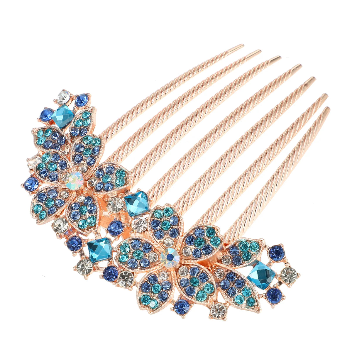 VOCOSTE Women's Rhinestone Inlaid Flower Hair Comb Hairpin Hair Accessory Hair Side Comb Clips Rhinestone Head Pieces