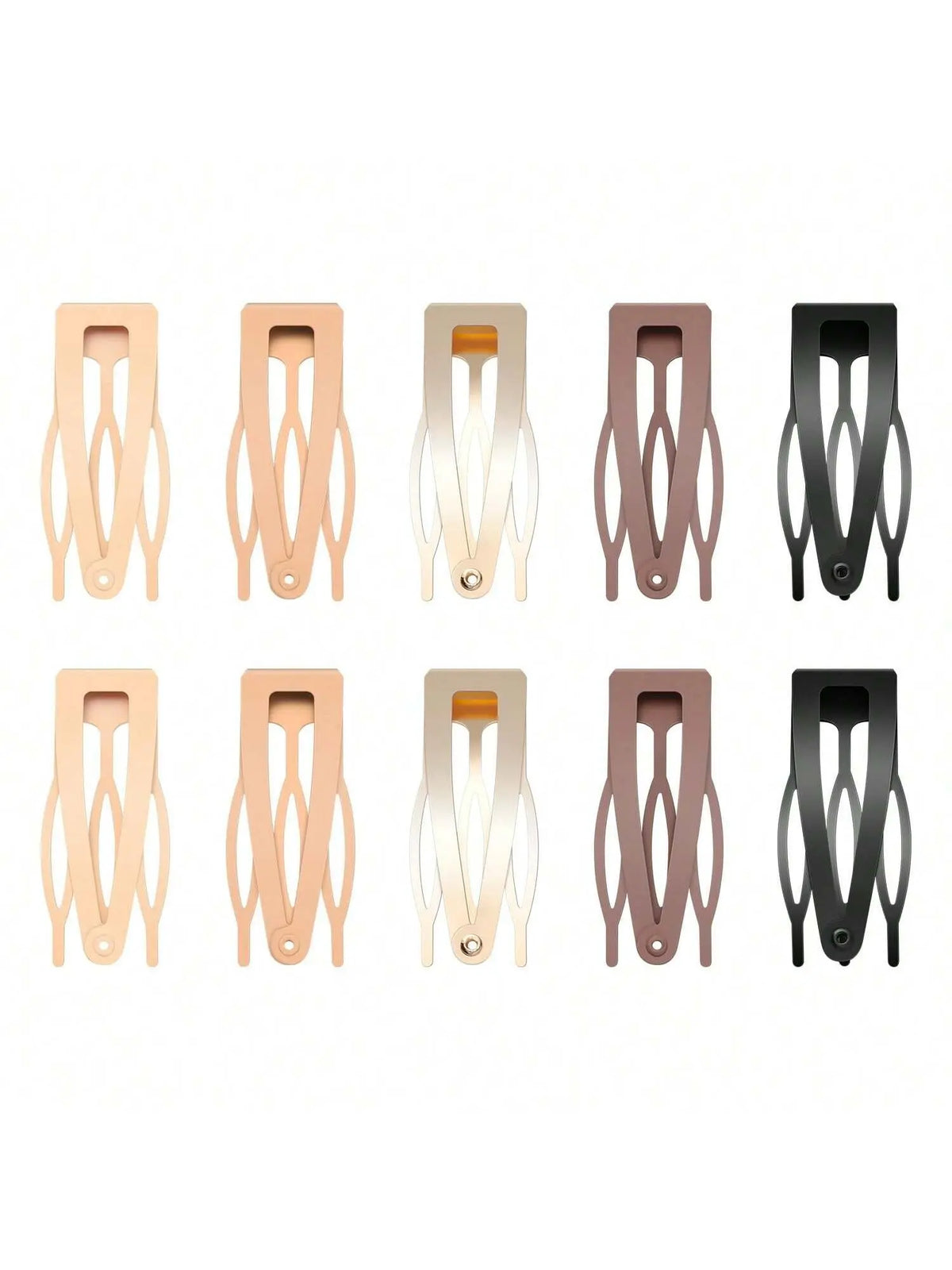 10pcs Bangs Comb Clip, Cute Hair Comb, Super Cute Clips, Metal Snap Button Hair Clip, Unique Snap Hair Clips, 3 Prong Hair Clips, Water Drop Metal Hairpins, Flat Hair Clips, Decorative Hair Clips, Hair Barrettes