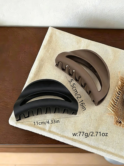 3pcs Matte Silicone Hair Claw Clips, Hair Clips For Styling, Durable Elastic Hair Grips, Ideal for Daily Use, Home, Work, Commute, Parties