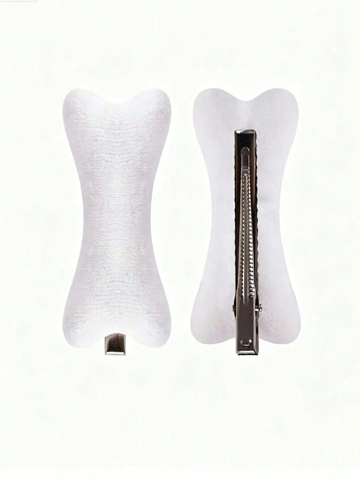 4pcs Gothic Plush Hair Barrettes, Bone & Skull Duckbill Clips, Halloween Costumes, Cosplay, Spooky Hairstyles, Fun Accessories