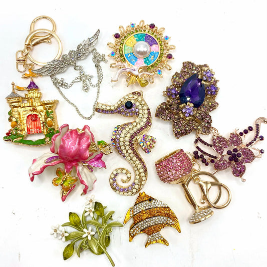DIY Bead & Brooch Accessory Collection – Extra Connector & Charm Parts for Beaded Crafts | Add-On Piece for Bracelets & Car Hangers