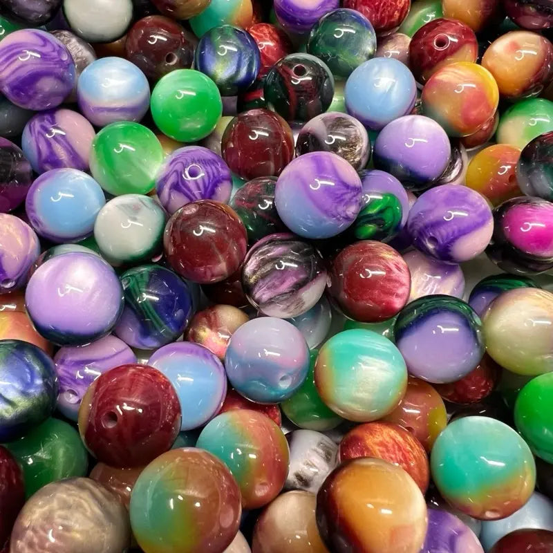 A1-20 Pack 16MM Colored Beads for Crafting