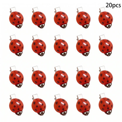 10/20 Pcs Cute Ladybug Hair Clips Funky Insect Bug Hair Clips for Teen Girls Women Whimsical Accessories for Back to School Halloween Themed Party Birthday Daily Wear sohochic