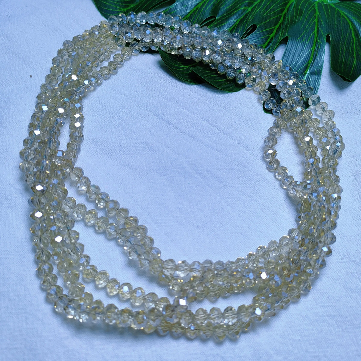 [US Shipping] 6mm K9 crystal glass flat disco rondelle beads 80pcs per Strand Flat Shape for DIY Jewelry Craft, Beads Making Accessories (Bracelet, Necklace)