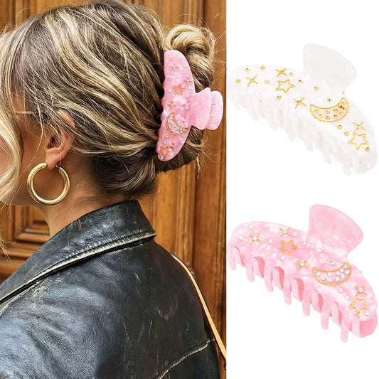Hair Clips Cute Claw Clip Medium Hair Claws for Thick Hair Accessories for Women (+orange)