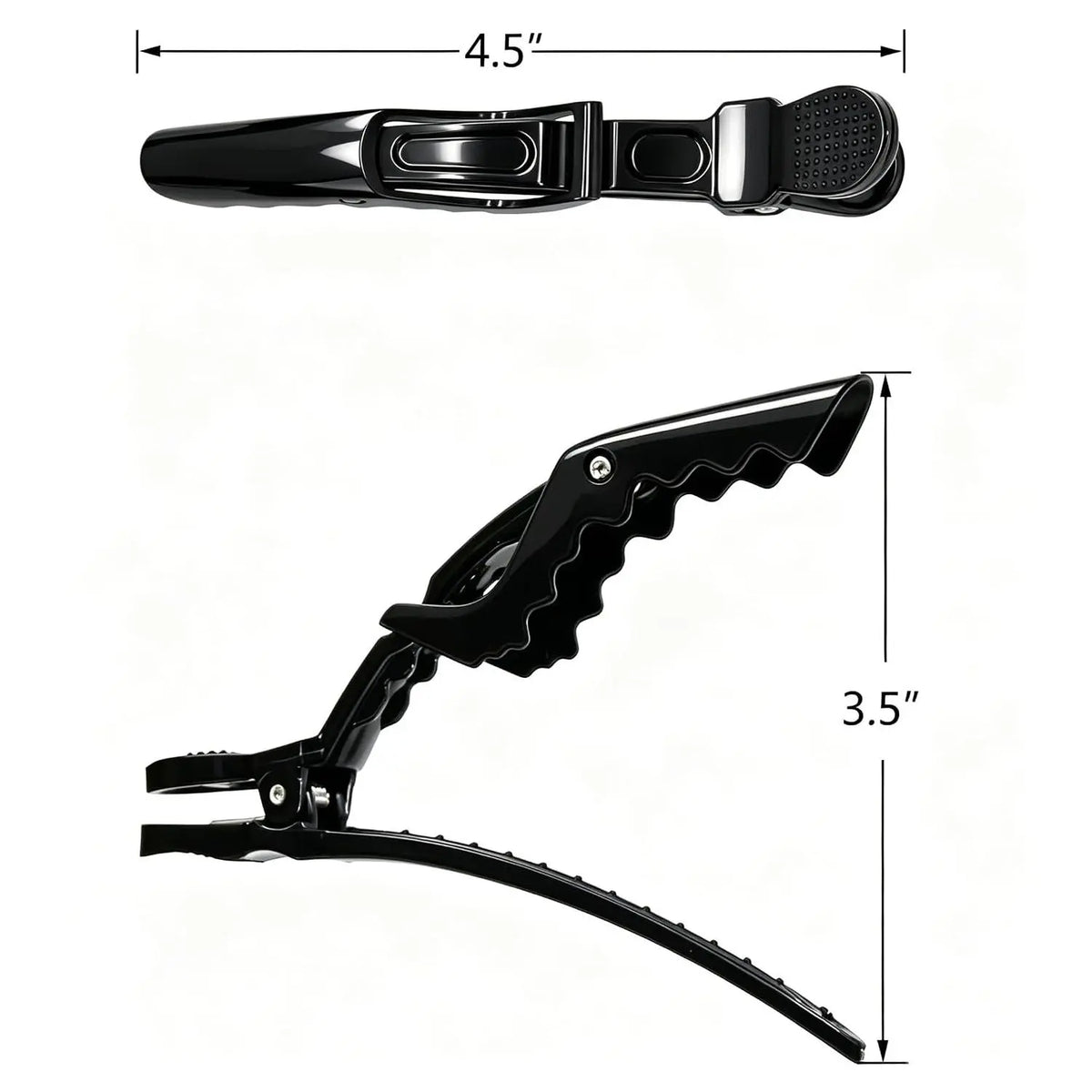 12 count Hair Clips for Styling Wide  & Double-Hinged Design  Sectioning Clips of Professional Hair Salon Quality