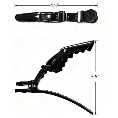12 count Hair Clips for Styling Wide  & Double-Hinged Design  Sectioning Clips of Professional Hair Salon Quality