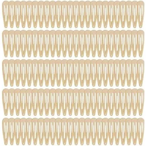 120 Pack Colorful Metal Snap Hair Clips, 2 Inch Barrettes in 40 Assorted Candy Colors, Non-Slip Hair Accessories for  Teens Women