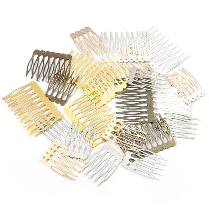 10pcs/lot Rhodium/Bronze Gold Color Bridal Hairpins Hair Combs Accesorio Pelo Alambre for Wedding Hair Pins Charm Accessories