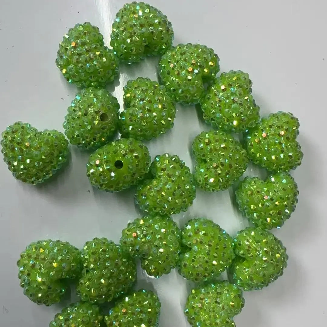B57 Handmade Polymer Clay Round Straight-Hole Drill Balls - DIY Beading Material for Jewelry Lovers, Charms Making, DIY Craft Embellishments, Beads and Accessories, Rhinestone Beads