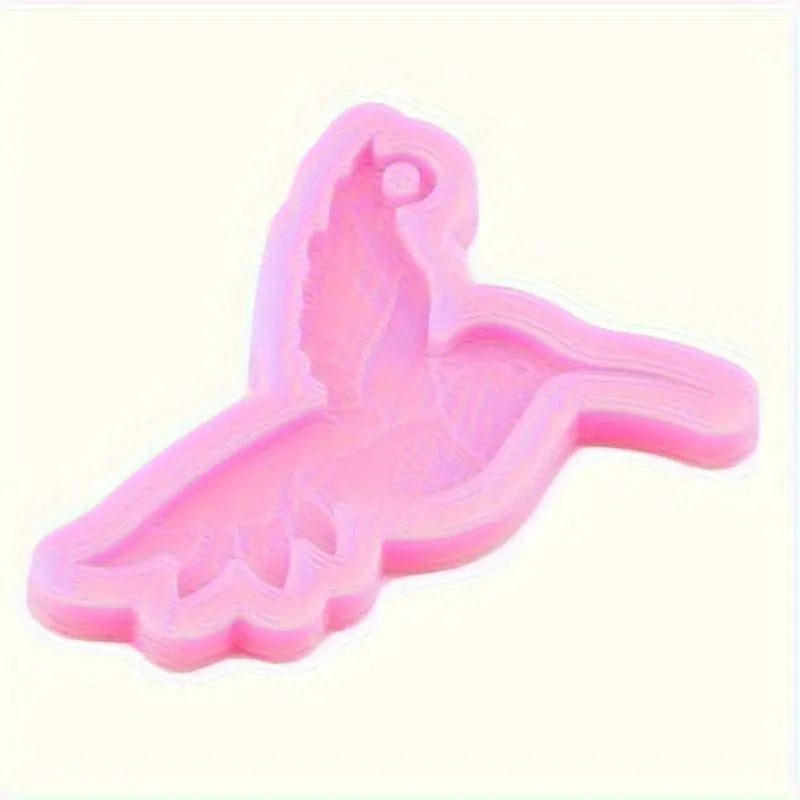Bird Design Silicone Mold, 1 Count Bird Shaped Epoxy Resin Casting Mold, DIY Crafts Pendant Jewelry Making Mold for Home Decoration