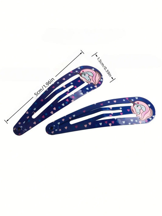 Random Color Cute Butterfly & Fruit & Floral Pattern Hair Clips, Colorful Hair Accessories for Girls, Fashion Hair Accessories for Party, Daily Clothing Decor