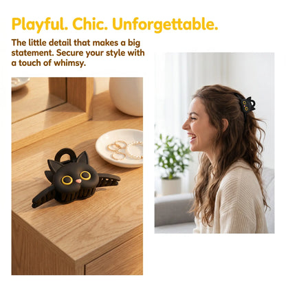 Cute Cartoon Cat Design Hair Claw, Super Cute Clips, Fun Hair Clips, Fashionable Hair Accessories for Women & Girls, Casual Versatile Hair Accessories for Daily Wear, Clip In Claw-YY0