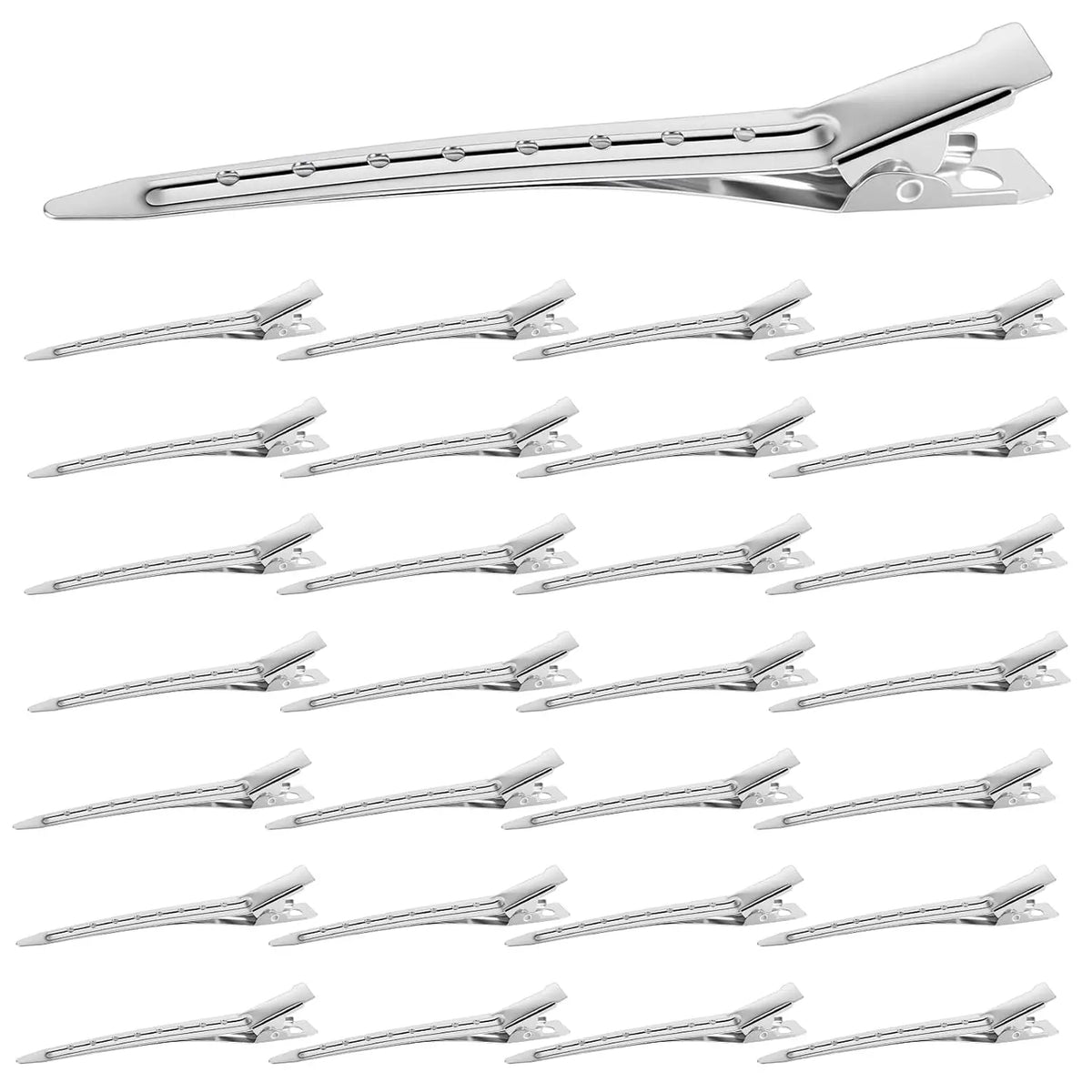 LZIUOSH 28 Pack  Hair Clips —3.5 Inch Duck Bill Sectioning Clips, No Crease Non Slip Metal  Clips for Salon Styling and Coloring,