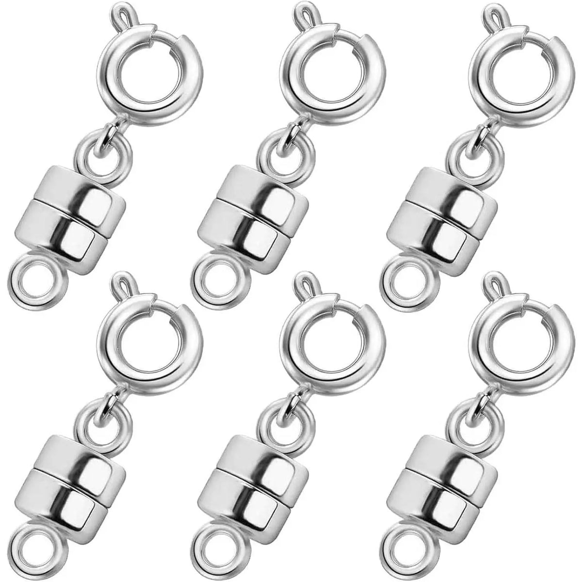 Magnetic Necklace Clasps and Closures 18K Gold and Silver Plated Bracelet Converter Clasp,Suitable for Necklaces Chain Extender, Metal Accessories, 12Pcs | 6Gold & 6Silver, Jewelry Making,sohochic