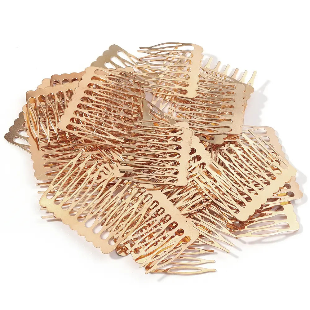 10pcs/lot Rhodium/Bronze Gold Color Bridal Hairpins Hair Combs Accesorio Pelo Alambre for Wedding Hair Pins Charm Accessories