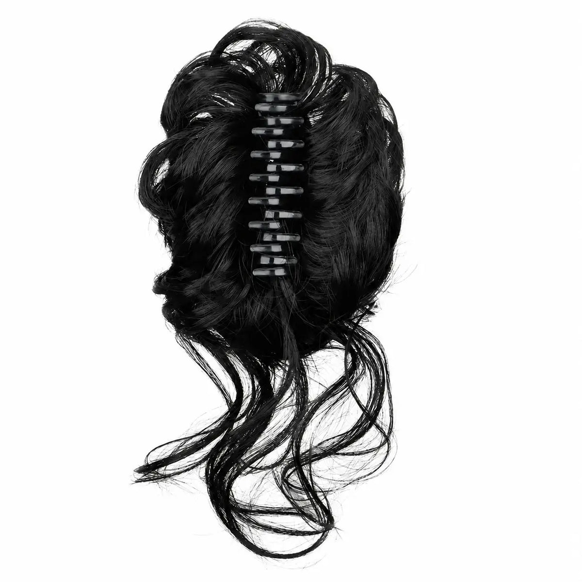 Large Serrated Claw Clip with Built-In Anti-Slip Texture for Secure, Pressure-Free Hold — Lightweight, Hollow-Core Design Ideal for Thick, Curly, Layered, or Wispy Hair; Matte Natural-Fiber Finish, Sweat-Resistant & Comfortable for Daily Wear