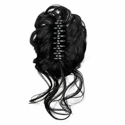 Large Serrated Claw Clip with Built-In Anti-Slip Texture for Secure, Pressure-Free Hold — Lightweight, Hollow-Core Design Ideal for Thick, Curly, Layered, or Wispy Hair; Matte Natural-Fiber Finish, Sweat-Resistant & Comfortable for Daily Wear