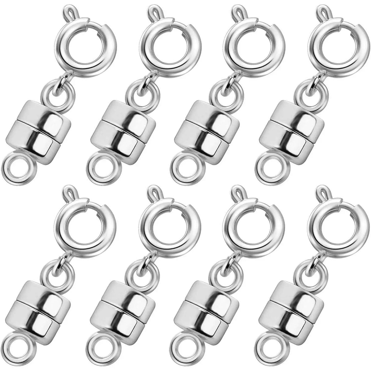 Magnetic Necklace Clasps and Closures 18K Gold and Silver Plated Bracelet Converter Clasp,Suitable for Necklaces Chain Extender, Metal Accessories, 12Pcs | 6Gold & 6Silver, Jewelry Making,sohochic