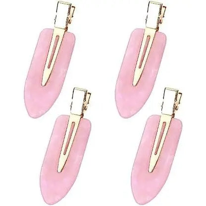 Small Hair Clips 2.36inch No Crease Hair Pins No Bend Cute Barrettes Accessories for Women Thin Curly Fine Hair Styling Sectioning, Pack of 4 (Milk White)