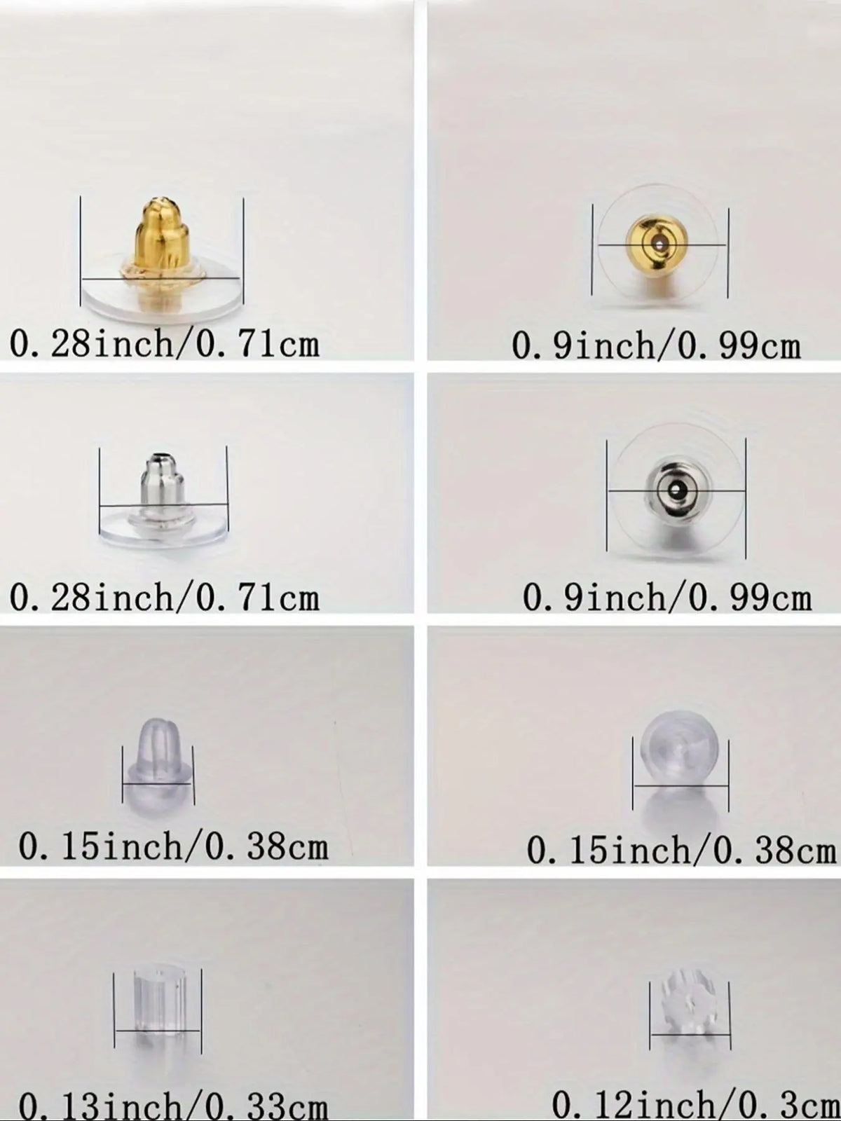 Silicone Earring Backs Set, Hypoallergenic Earring Stopper for Studs, Diy Jewelry Making Earring Backs for Women, Beading Accessories, Jewelry Making Supplies