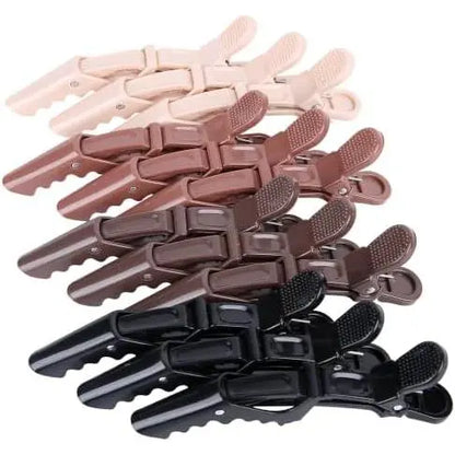 12 count Hair Clips for Styling Wide  & Double-Hinged Design  Sectioning Clips of Professional Hair Salon Quality