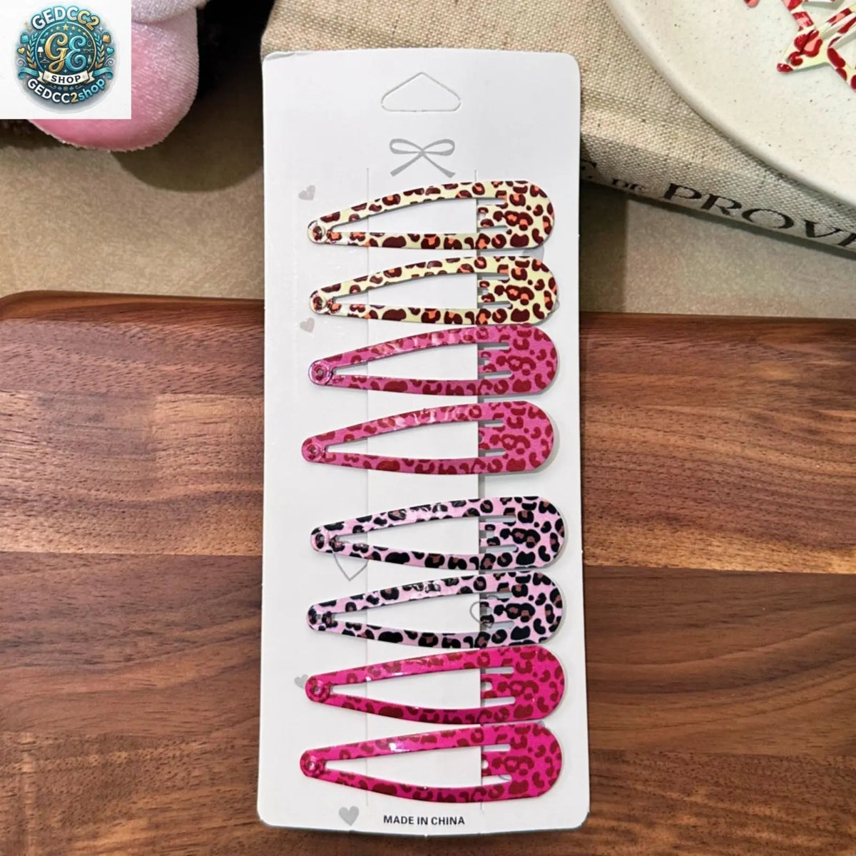 Animal Print Hair Clips, Leopard & Zebra Pattern Barrettes with Star Drop Design, Cute Decorative Hair Accessories for Daily Styling