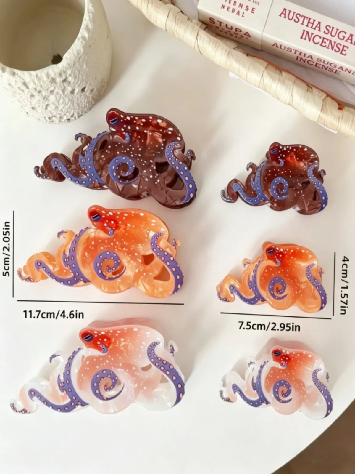 Cute Octopus Claw Clip, Novelty Strong-Hold Hair Accessory for Beach, Parties, and Daily Wear, Fun Ocean Animal Hair Clip for Women and Girls, Fun Hair Clips