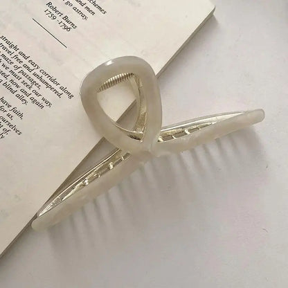 1/3/5pcs Metal grab clip, women's hair clip, large shark clip, large hair volume, fashionable temperament, hair clip headband