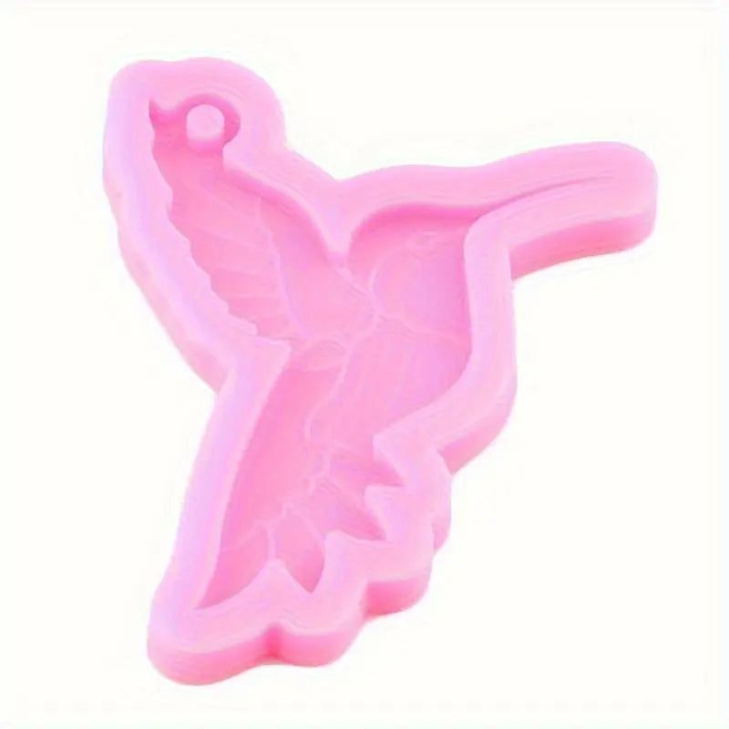 Bird Design Silicone Mold, 1 Count Bird Shaped Epoxy Resin Casting Mold, DIY Crafts Pendant Jewelry Making Mold for Home Decoration
