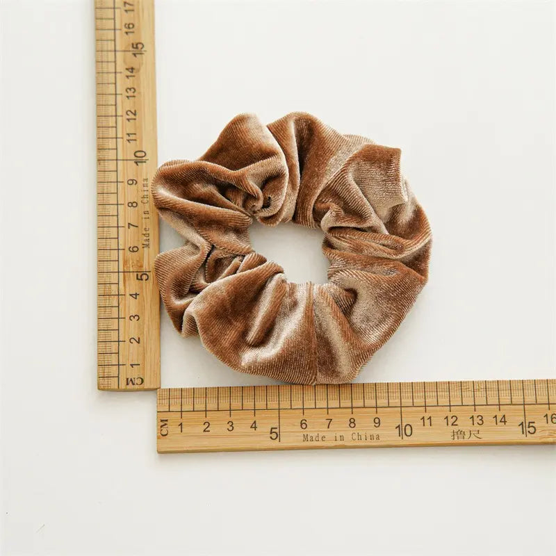 4PCS Velvet Scrunchies for Women, Soft Hair Ties with Stretch Design for Daily Hairstyles, Work, Travel, Gym & Casual Wear