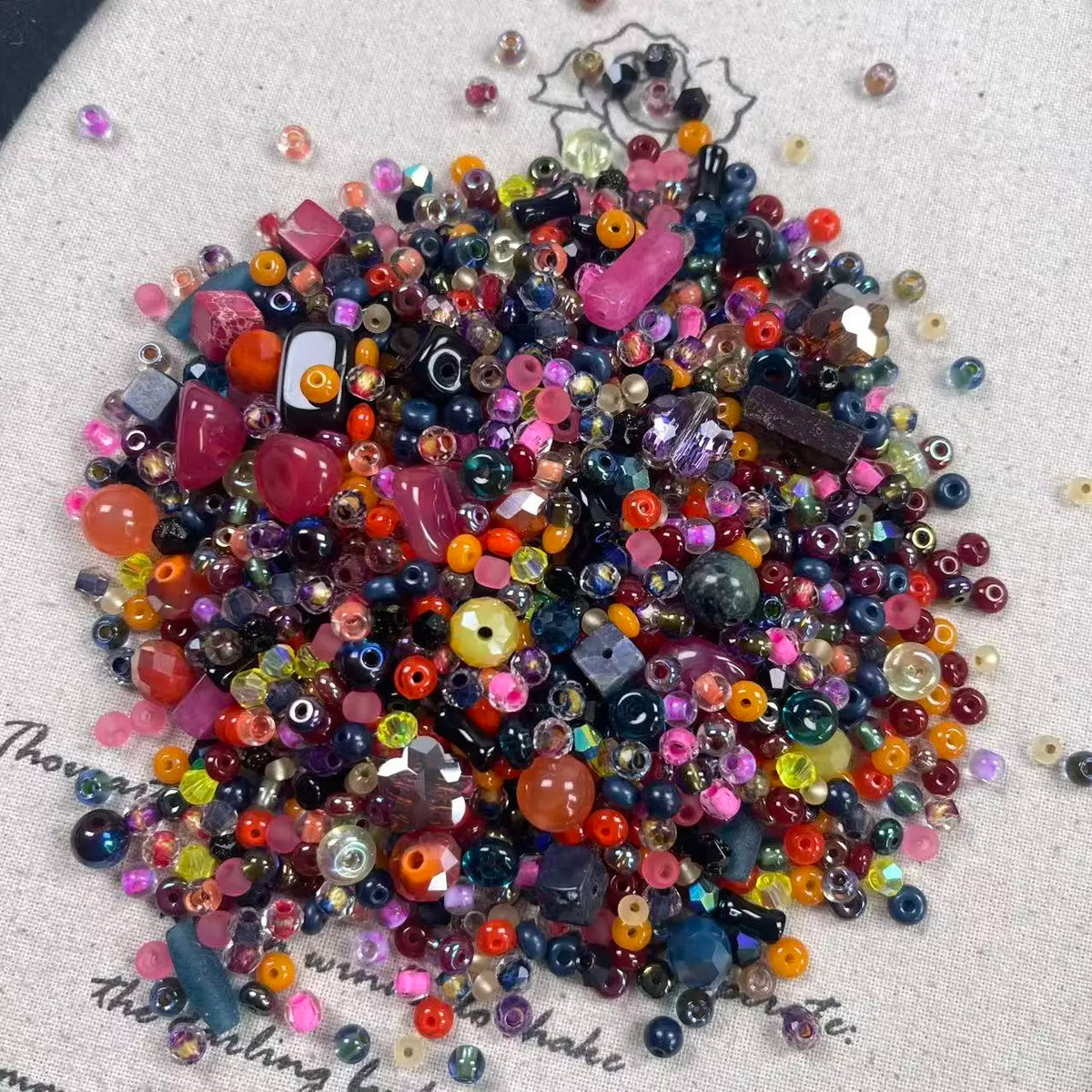 [A Series] Mixed Color Beads Variety Pack, 50g ≈30ml Get 1 Extra Bag for Every 5 Purchased Craft Embellishments Beading Supplies