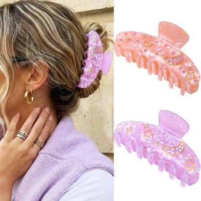 Hair Clips Cute Claw Clip Medium Hair Claws for Thick Hair Accessories for Women (+orange)