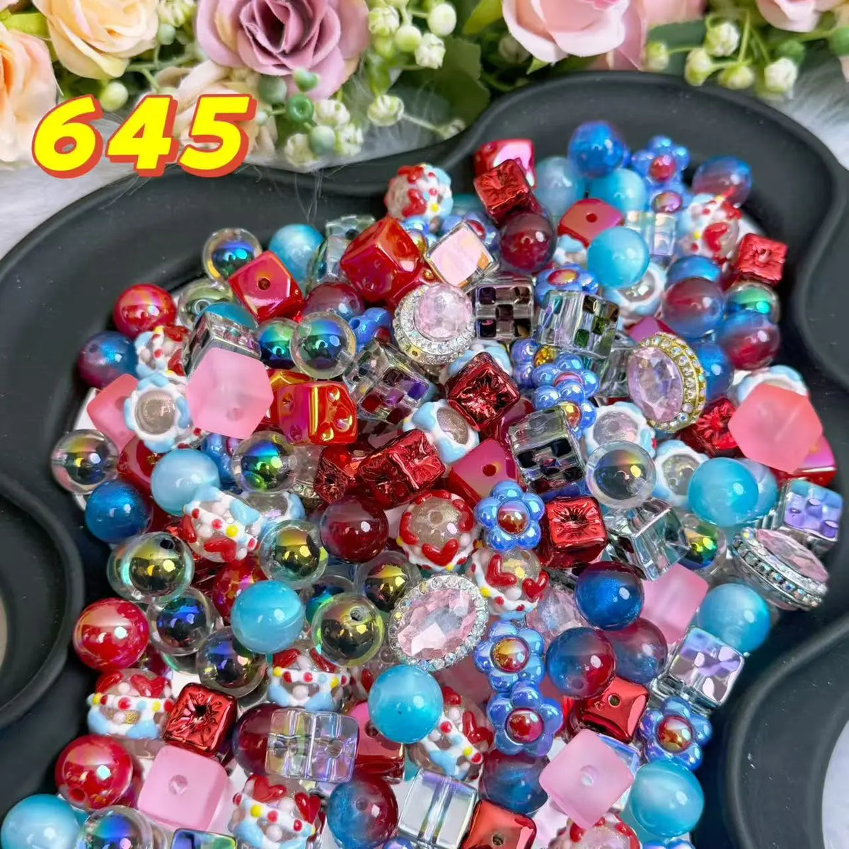 [Buy 1 Get 1 Sample] Rainbow-Daily New Arrivals |Acrylic Bead Mix for DIY Craft Beadable Pen Bracelets Phone Charms Necklaces Versatile Use