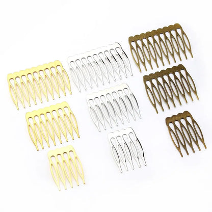 10pcs/lot Rhodium/Bronze Gold Color Bridal Hairpins Hair Combs Accesorio Pelo Alambre for Wedding Hair Pins Charm Accessories