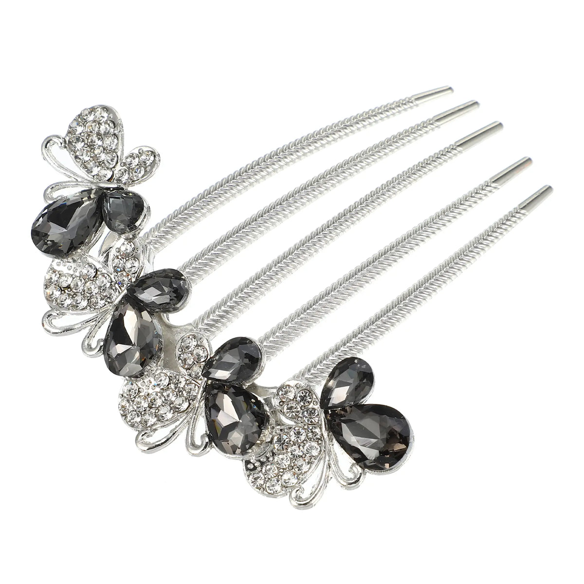 VOCOSTE Women's Rhinestone Inlaid Flower Hair Comb Hairpin Hair Accessory Side Comb Clips Rhinestone Head Pieces