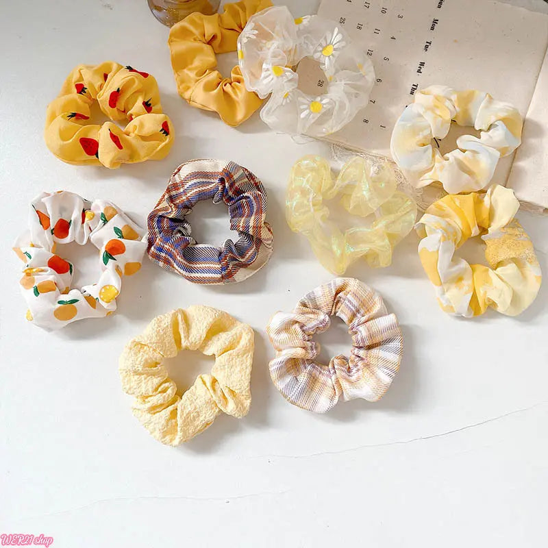 20/30/40Pcs Plaid Scrunchies Bulk Set, Preppy Style Fabric Hair Ties, Cute Girls Daily Hair Accessories, Wholesale Hair Bands for School, Party and Vendor Stall Supplies