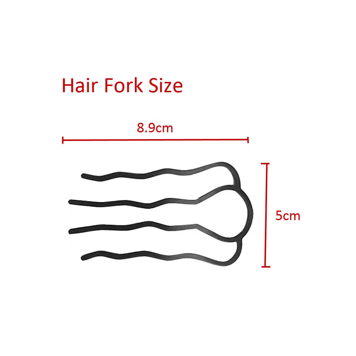 8 Piece Metal Hair Fork Clip Hair Side Combs Hair Pins Buns Updo U-Shape French Twist Hair Styling Tool Accessories for Women and Girls Christmas