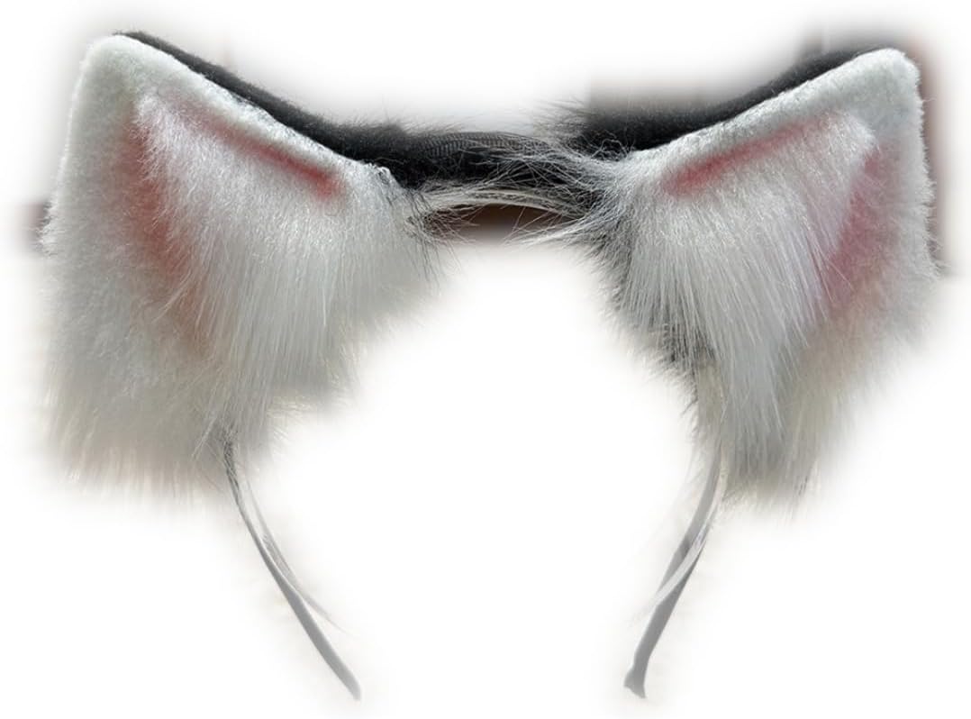 Handmade Electric Ears, Props for Cosplay Games, Suitable for Various Holiday Parties. (Electric Ear Black)