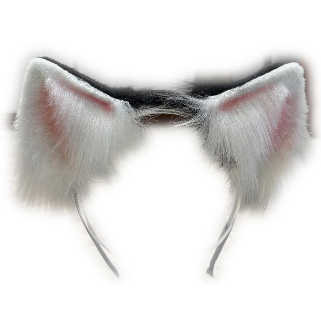 Handmade Electric Ears, Props for Cosplay Games, Suitable for Various Holiday Parties. (Electric Ear Black)